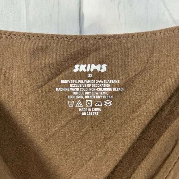 Skims Fits Everybody Cami Bodysuit Womens Strappy One Piece NWT Sz 3X - Picture 5 of 9